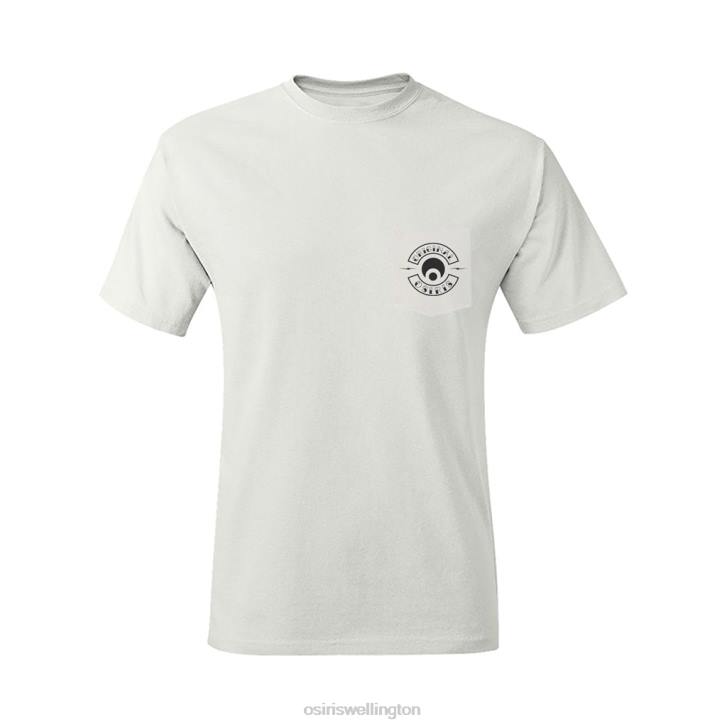T-shirt Unisex Osiris Z80L33 Original SIN Pocket Tee White