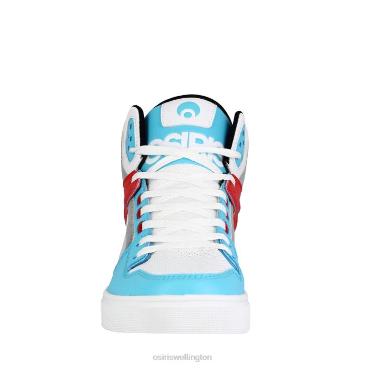 Shoe Unisex Osiris Z80L24 Clone White/Red/Cyan